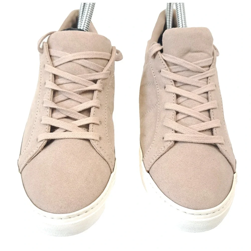 Y2K OLD NAVY Court‎ Sneakers Women's 8 Light Taupe Tennis Shoe Preppy